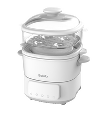 Electric Food Steamer for Cooking Vegetables, Stainless Steel Base, BPA-Free